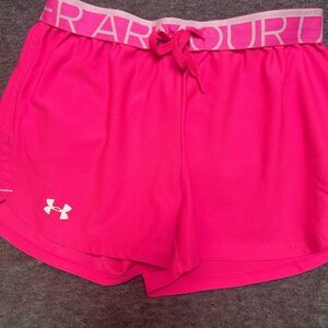 Under Armour Women's Bright Pink Athletic Shorts